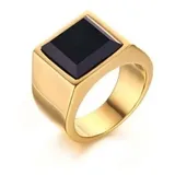 Anel Comendador Dourado Masculino