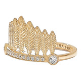 Anel Compromisso Ouro Feminino