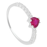 Anel Coracao De Zirconia