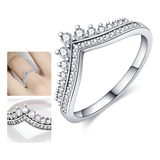 Anel Coroa Zirconia Princesa