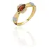 Anel De Formatura Em Ouro 18k Com Diamantes E Pedra Natural