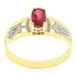 Anel De Formatura Feminino Direito  Rubi Natural Ouro 18kl 
