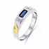 Anel De Formatura Masculino Prata E Ouro 18k Com Zircônias