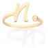 Anel De Letra 18k Letra N 513440 Rommanel