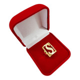 Anel De Letra Ouro