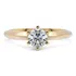 Anel De Noivado Solitario Classico Ouro 18k Moissanite
