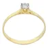 Anel De Noivado Solitário Ouro 18k  Feminino Zircônia Cod006