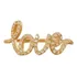 Anel De Ouro Delicado Feminino Diamantes Brilhante Luxo Love