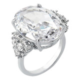 Anel De Zirconia Cravejado