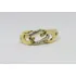 Anel Dois Cores Ouro 18k 750 Brilhantes Aro 23