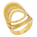 Anel Dourado Cleopatra Aro