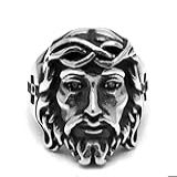 Anel Em Aço Inox Jesus Cristo(prateado 28)