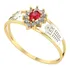 Anel Em Ouro 18k/750 Formatura Gota Direito