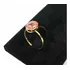 Anel Em Ouro 18k Galeria Oval 1cm Com Pedra Cor Safira Rosa