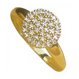 Anel Em Ouro Amarelo