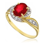 Anel Em Ouro Amarelo