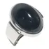 Anel Em Prata 950k Com Ônix Oval 13x18mm