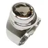 Anel Em Prata 950k Com Quartzo Fumê Natural 10x12mm