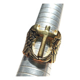 Anel Escudo Cruz Asas
