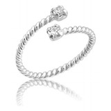 Anel Feminino Ajustavel Prata