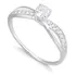Anel Feminino Cravejado Trançado Cristal Prata 925 Noivado