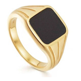 Anel Feminino Dourado Banhado