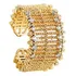 Anel Feminino Dourado Elegante Moderno Ajustável Lindo