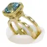 Anel Feminino Em Ouro 18k - 750 Luxo Reforçado 6 Gramas 