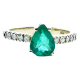 Anel Feminino Esmeralda Extra