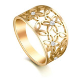 Anel Feminino Flor Da