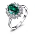 Anel Feminino Princesa Diana Prata 925 Brilhante Noivado