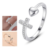 Anel Feminino Regulavel Cruz