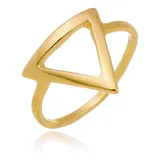 Anel Feminino Triangulo