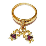 Anel Filhas Em Ouro