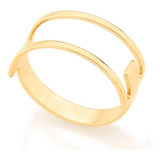Anel Folheado Ouro 18k