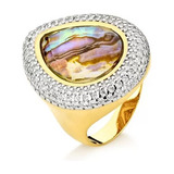 Anel Gota De Abalone
