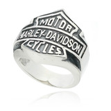 Anel Harley Davidson Prata