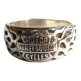 Anel Harley Davidson Prata