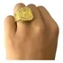 Anel Jesus Cristo Crucifixo Lateral Banhado A Ouro 18k