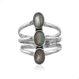 Anel Labradorita Natural Oval