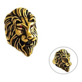 Anel Leao Aco Dourado