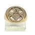 Anel Maçonaria Maçon Metal Dourado *pequenas Avarias Stlr
