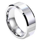Anel Masculino 6mm Aço Inox Zentty Prata Social