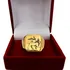 Anel Masculino Banhado A Ouro 18k Leão De Judá Aço Titânio 