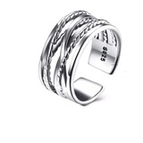 Anel Masculino Feminino Prata