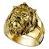 Anel Masculino Leão Banhado A Ouro 18k Luxo