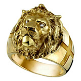 Anel Masculino Leao Banhado