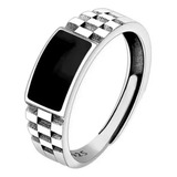 Anel Masculino Regulavel Onix