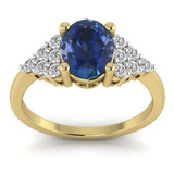 Anel Noivado Diamante E