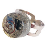 Anel Orgonite Ajustavel Cianita